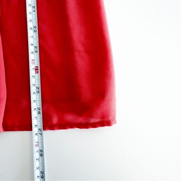 MINKPINK Blouse Semi-Sheer Pink Button Up Shirt Long Sleeved Top Women's M - Picture 8 of 8